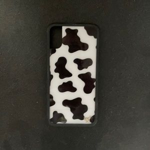 Cow Print Wildflower iPhone XS/X Case